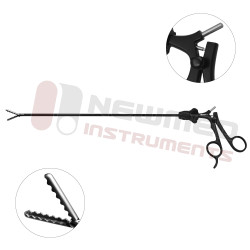 ダブルアクション腹腔鏡用ストレート精密ハサミ | New Med Instruments